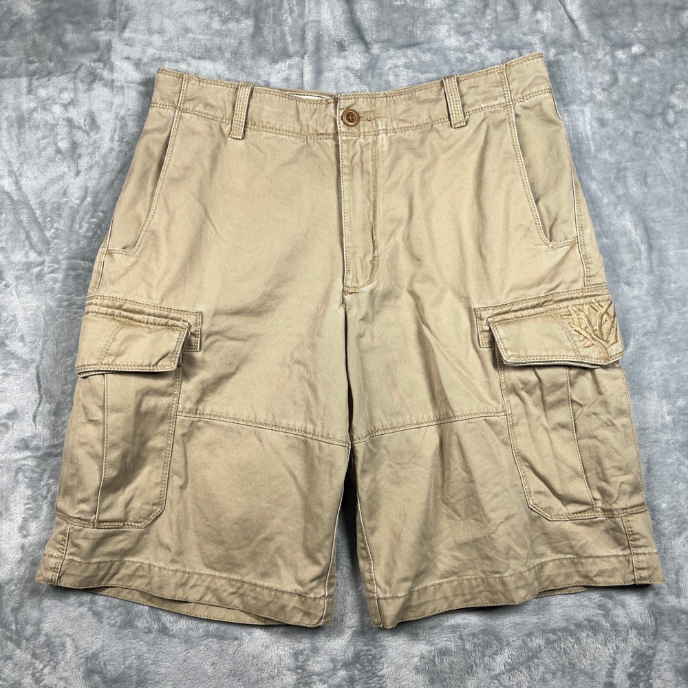 Timberland‎ Men's Khaki Cargo Shorts Size 30 Cotton Utility Outdoor Casual